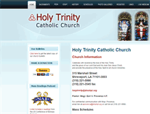 Tablet Screenshot of holytrinity-shreveport.com